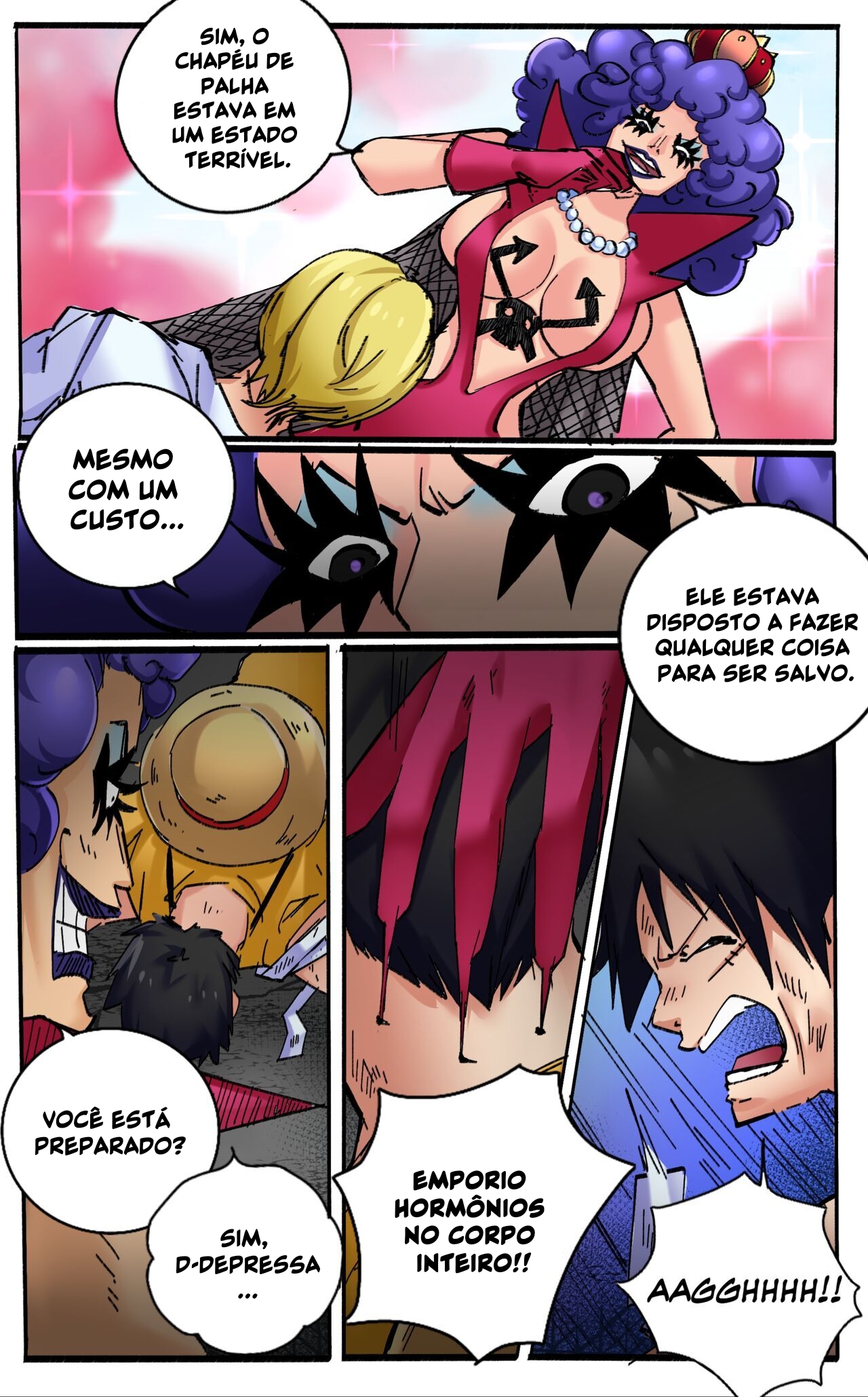 One Piece Hentai: Rainha das travestis