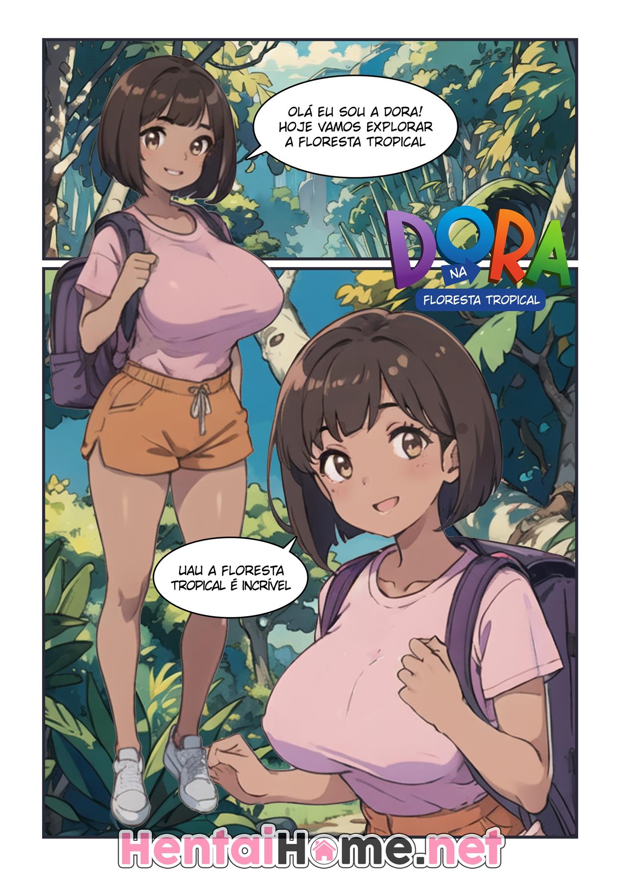 Dora a Aventura quadrinhos de sexo - Foto 1