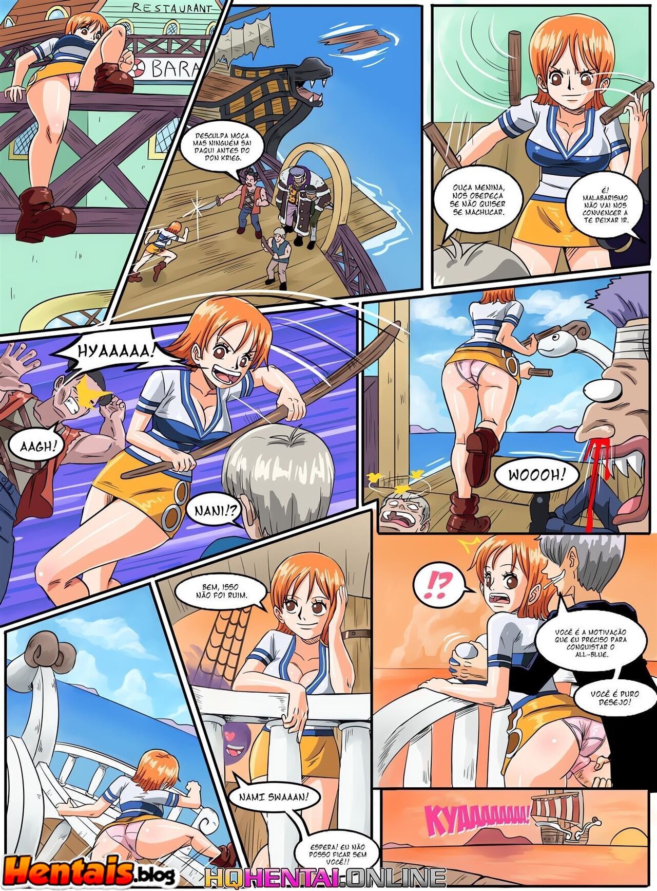 One Piece Hentai: Punição para uma ladra