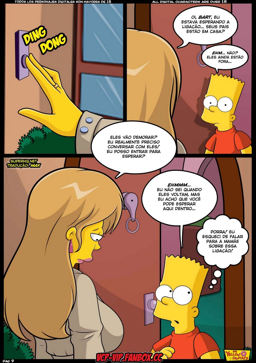 Simpsons HQ Pornô: Marge x Bart