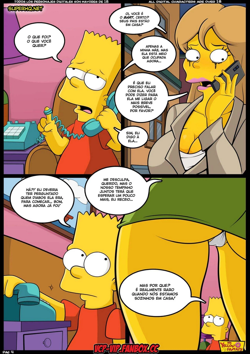 Simpsons HQ Pornô: Marge x Bart