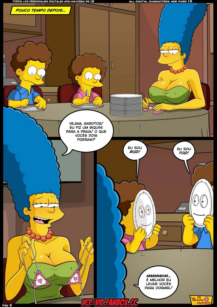 Simpsons HQ Pornô: Marge x Bart