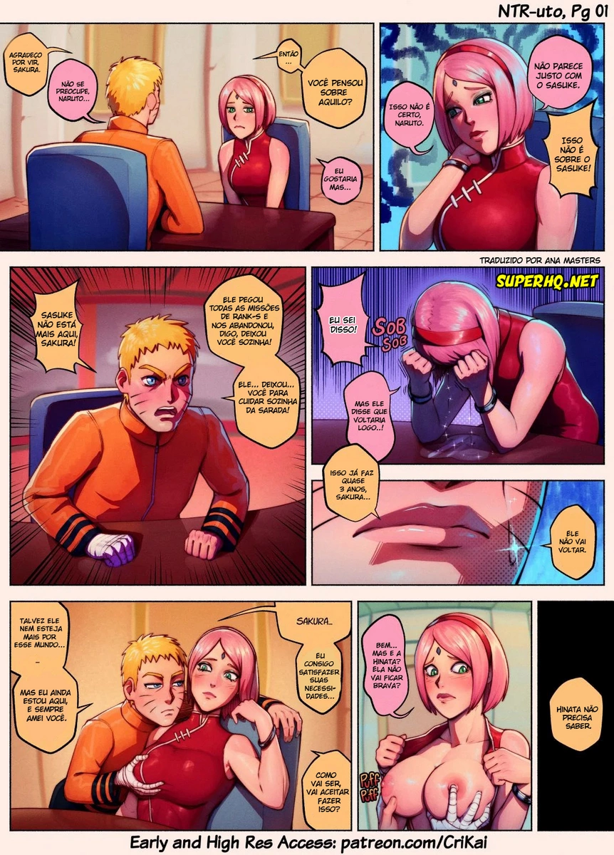 Naruto Hentai: O fogo de Sakura - Foto 1